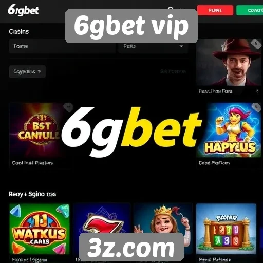Variedade de jogos disponíveis em 6gbet vip